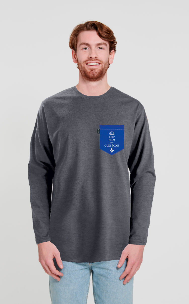 Chandail manches longues à poche Chu Québécois