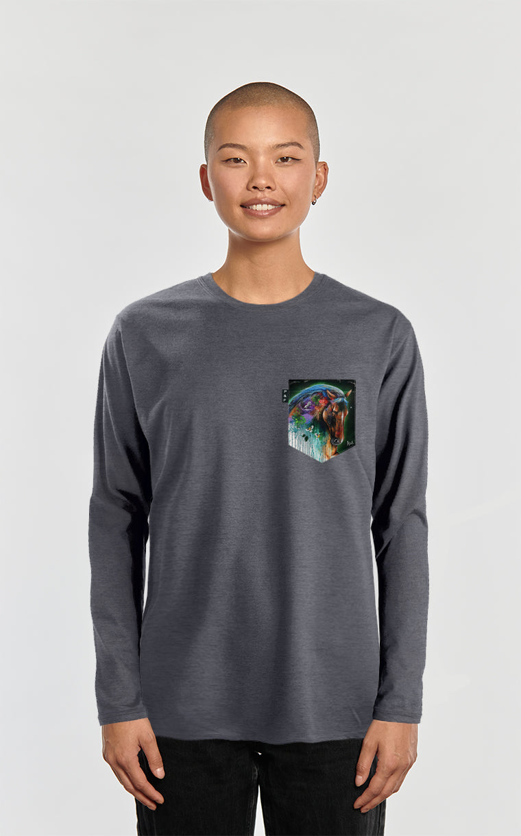 Sylvester Stallion Long Sleeve Pocket Sweater