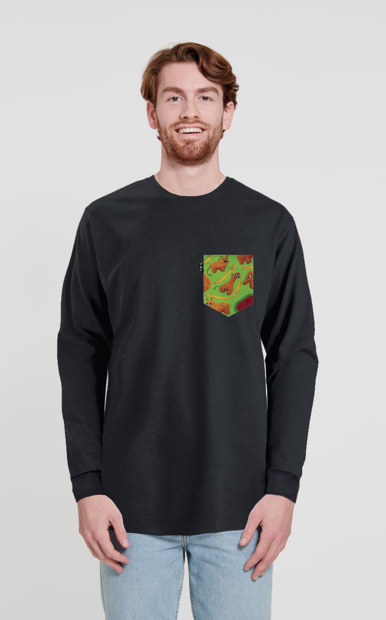 Crocopoulatorius long sleeve pocket sweater