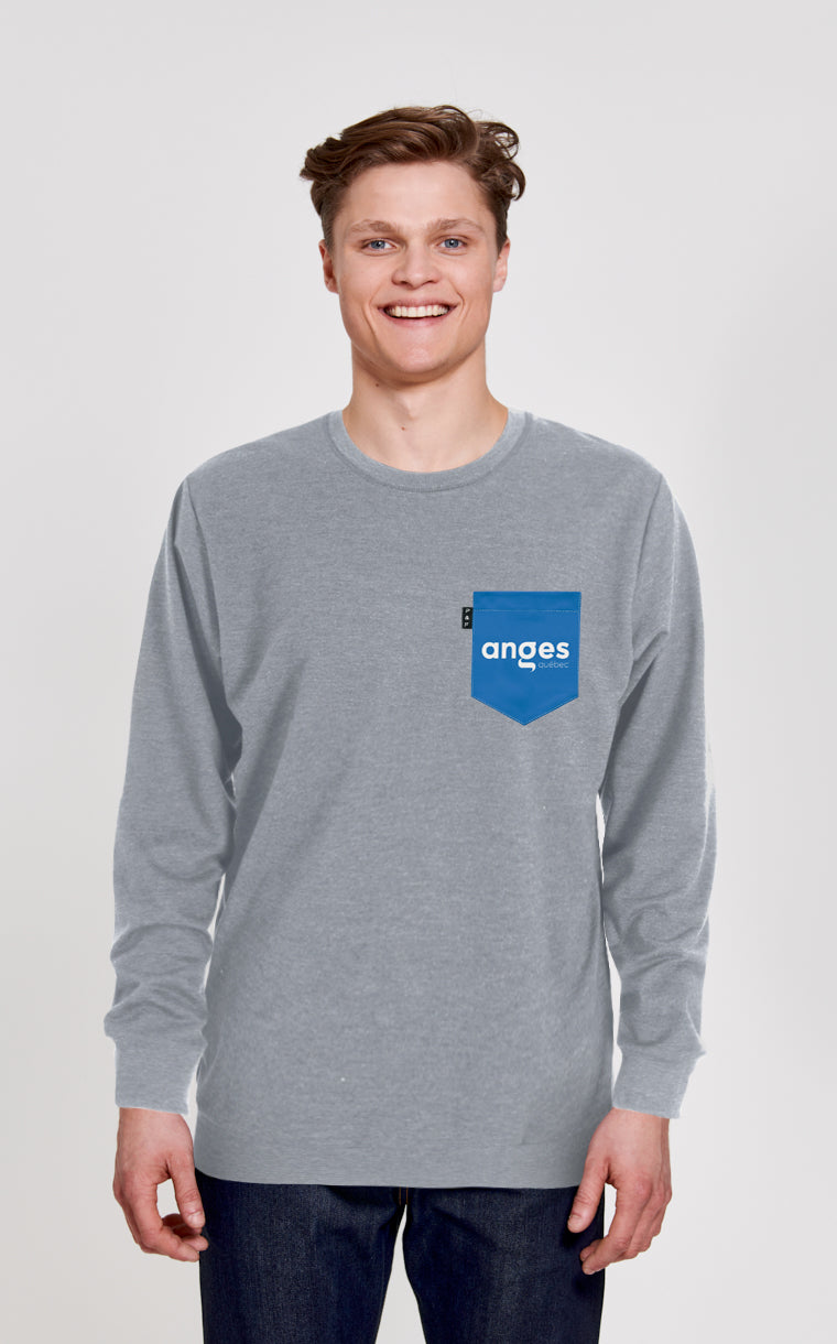 Crewneck Qc à poche Anges Québec