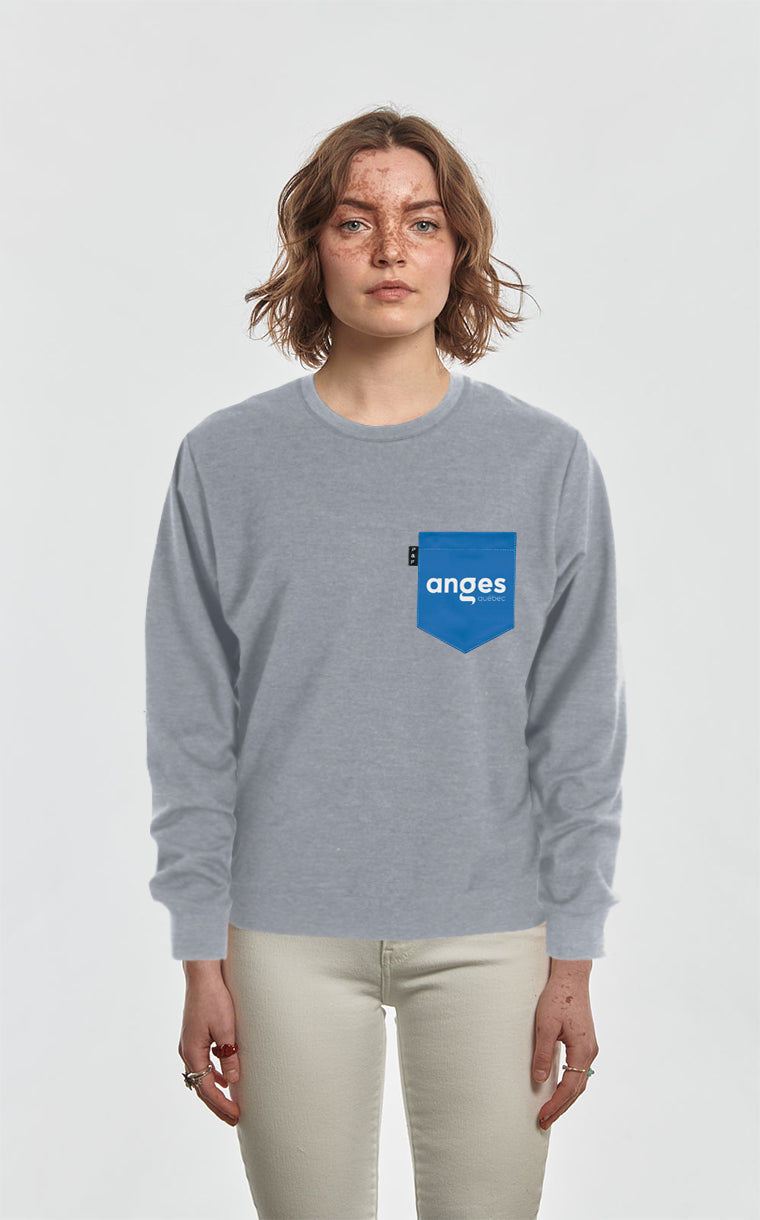 Crewneck Qc à poche Anges Québec