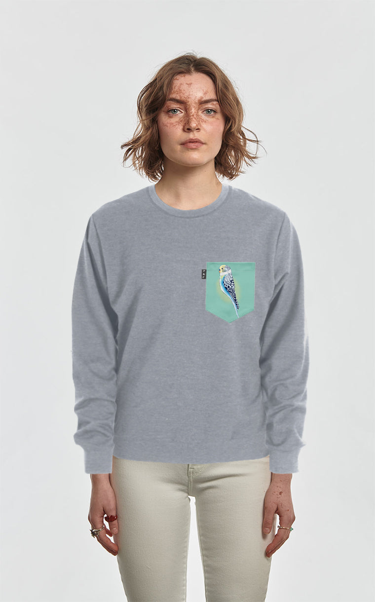 Crewneck Qc à poche Belle Perruche