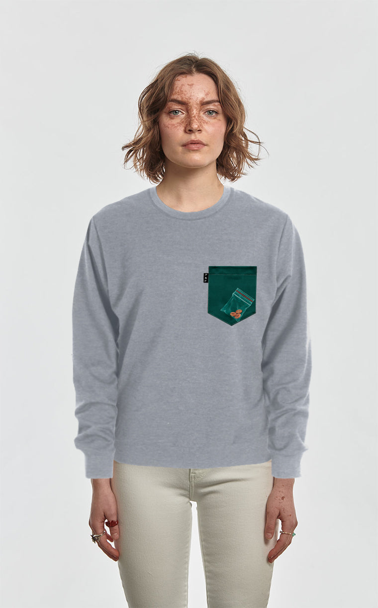 Crewneck Qc à poche Bon cup bad cup