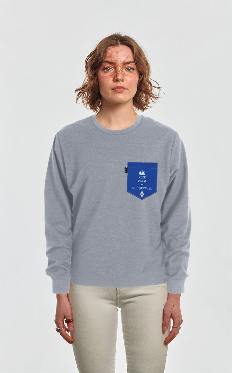 Crewneck Qc à poche Chu Québécoise