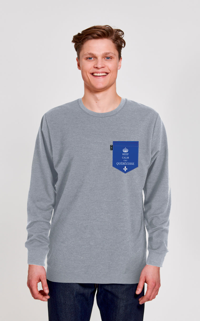 Crewneck Qc à poche Chu Québécoise