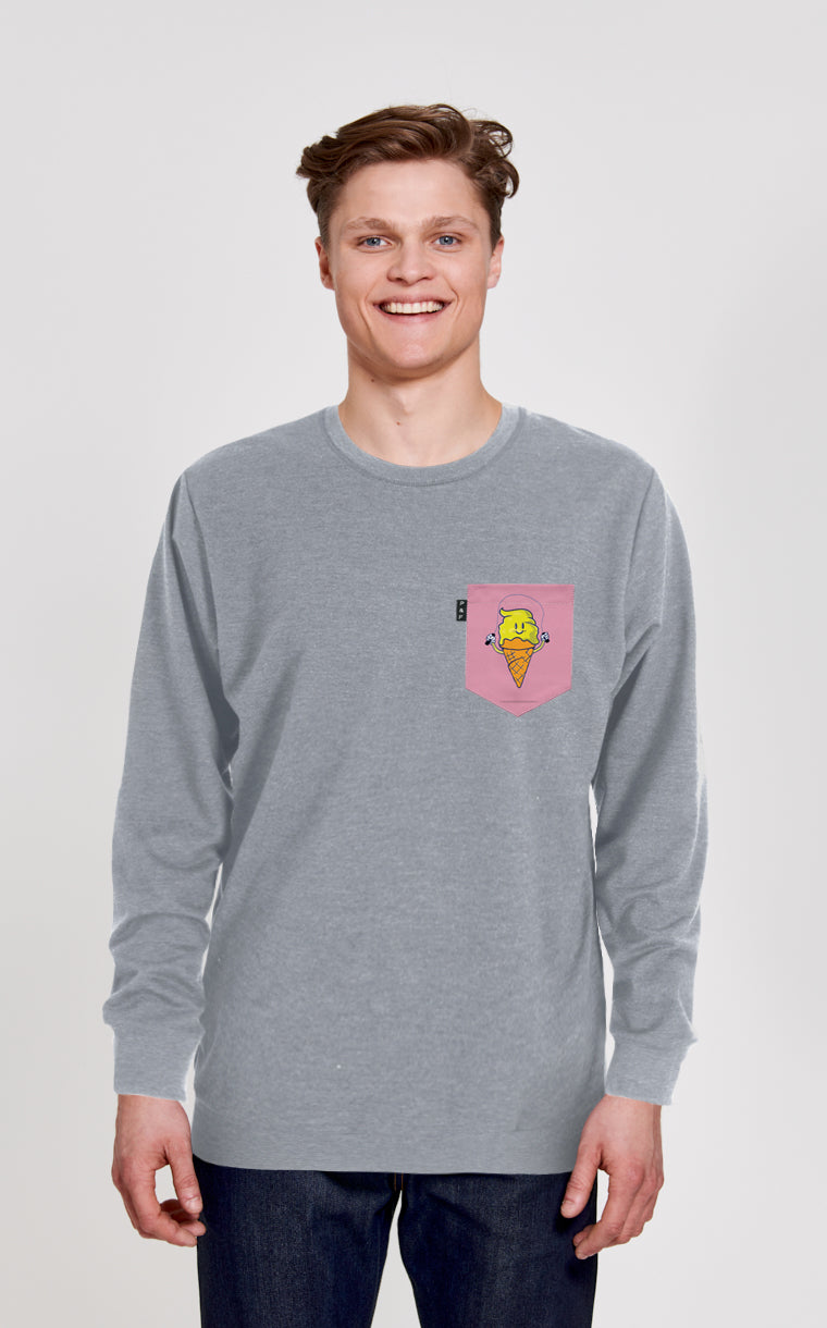 Crewneck Qc à poche Crème glacée, limonade sucrée