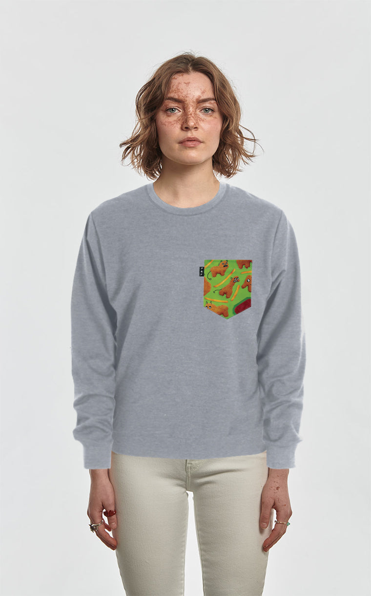 Crewneck Qc à poche Crocopoulatorius