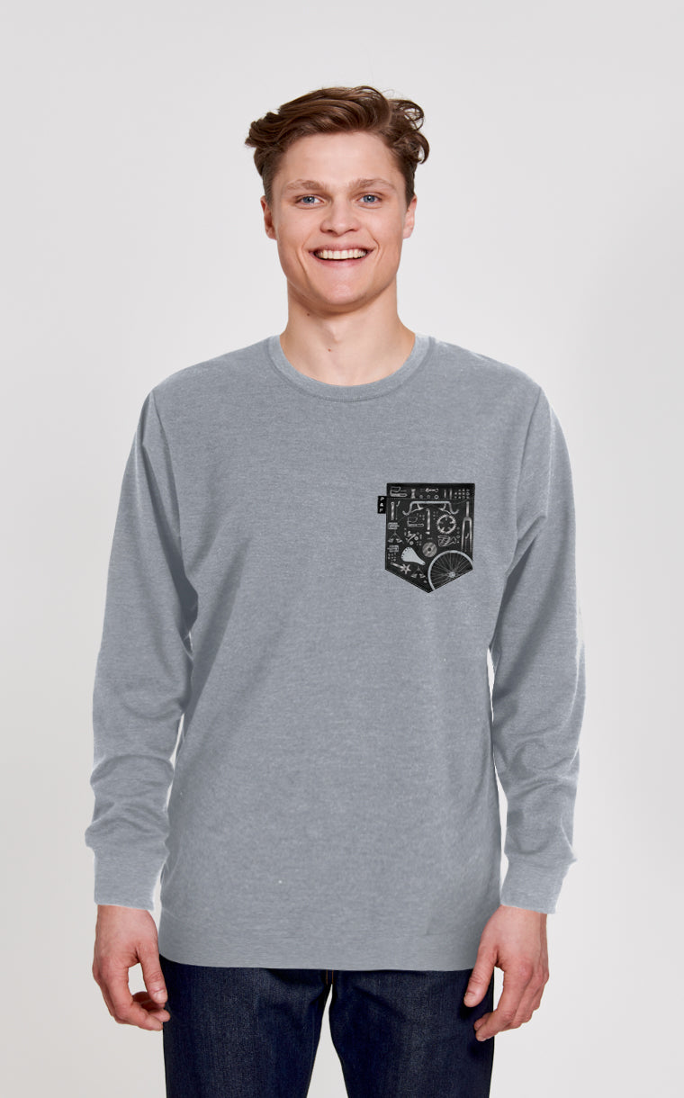 David Bécane Qc Pocket Crewneck