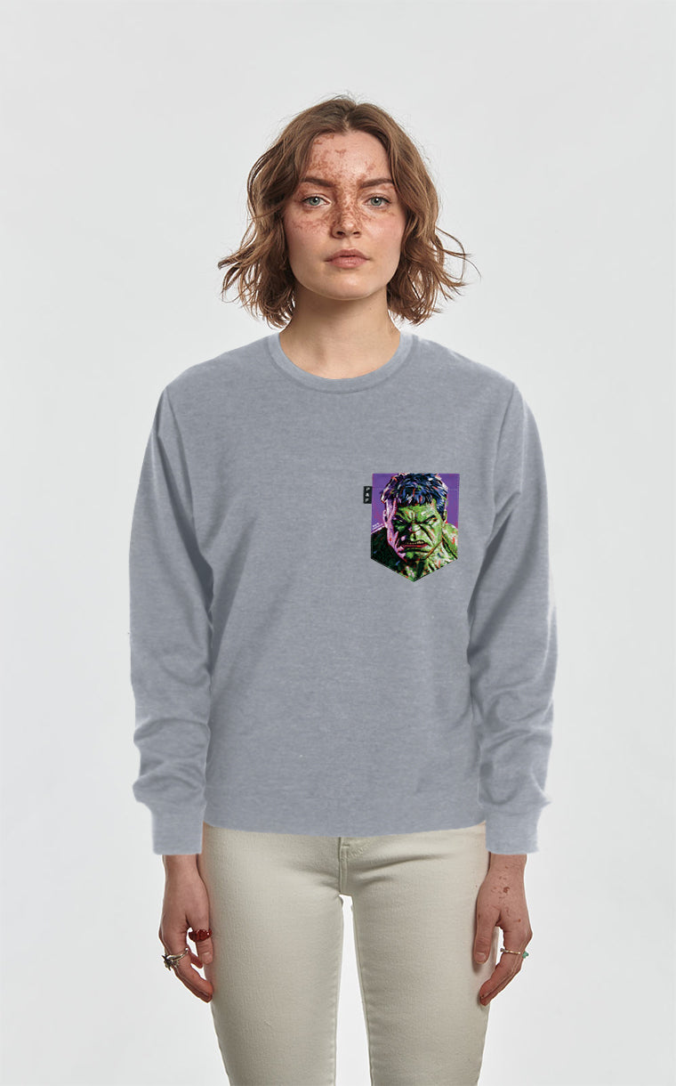 Crewneck Qc à poche Fâché Vert