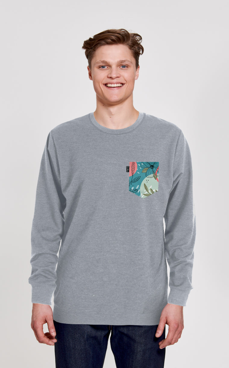 Crewneck Qc à poche Jonquilles et bowling