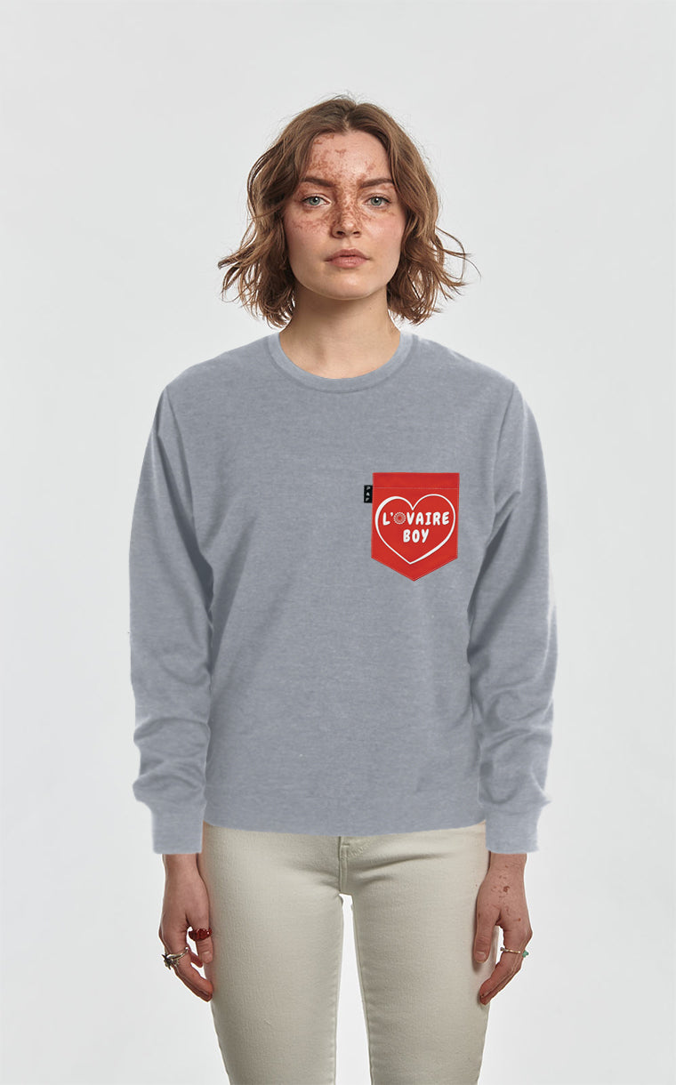 Crewneck Qc à poche L'ovaire boy rouge