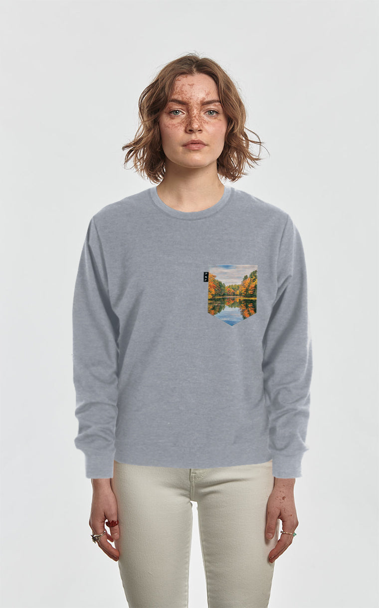 Crewneck Qc à poche Lac Apitalvendu