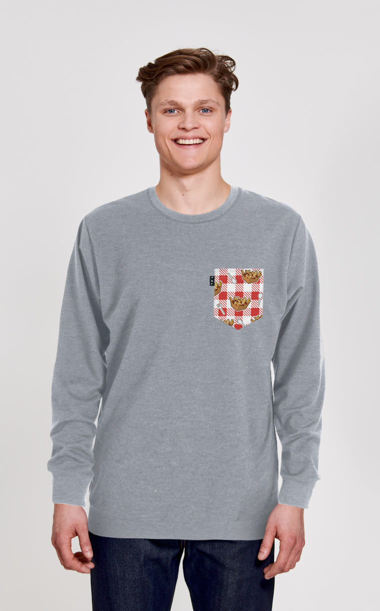 Crewneck Qc à poche Lâche pas la patate