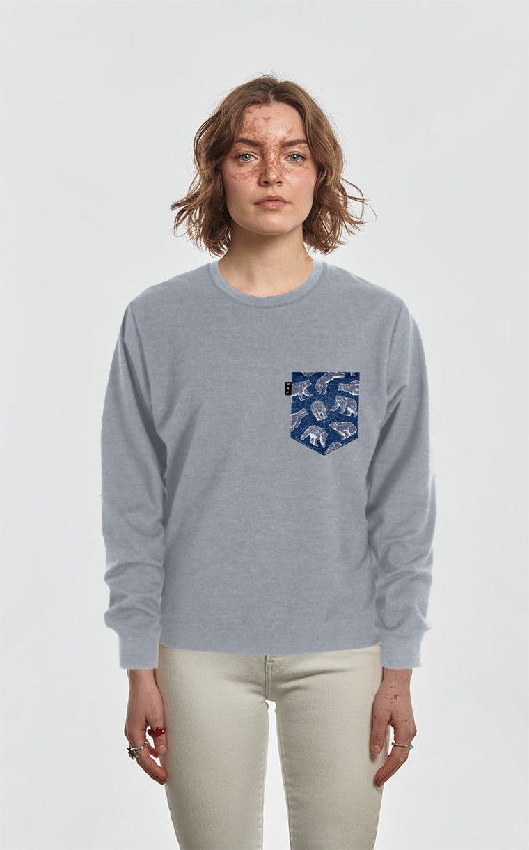 Crewneck Qc à poche Lézourses Polaires