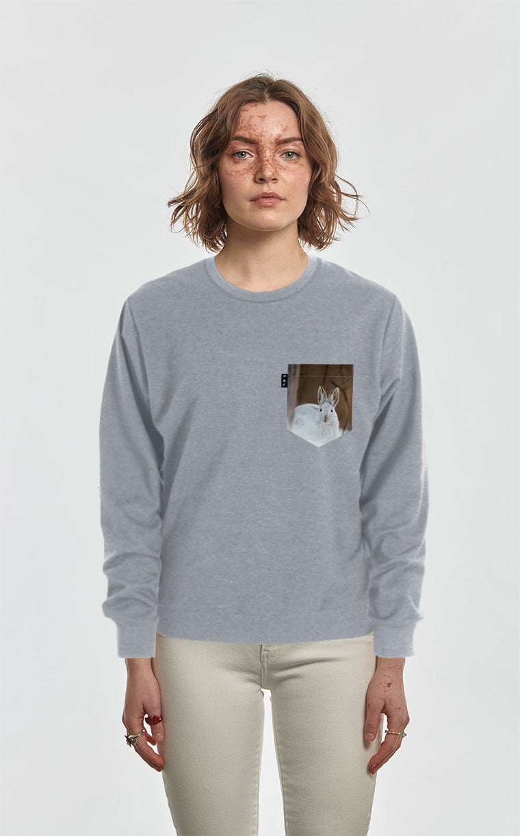 Crewneck Qc à poche Lièvre Gercé