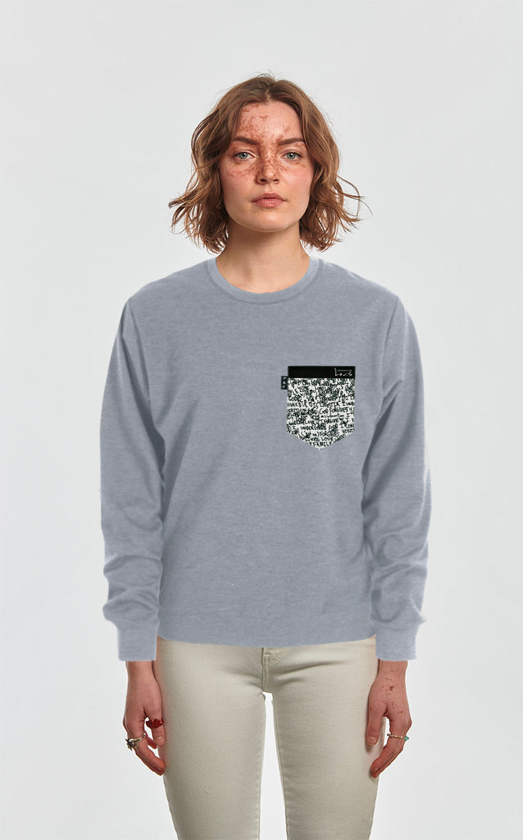 Crewneck Qc à poche Love