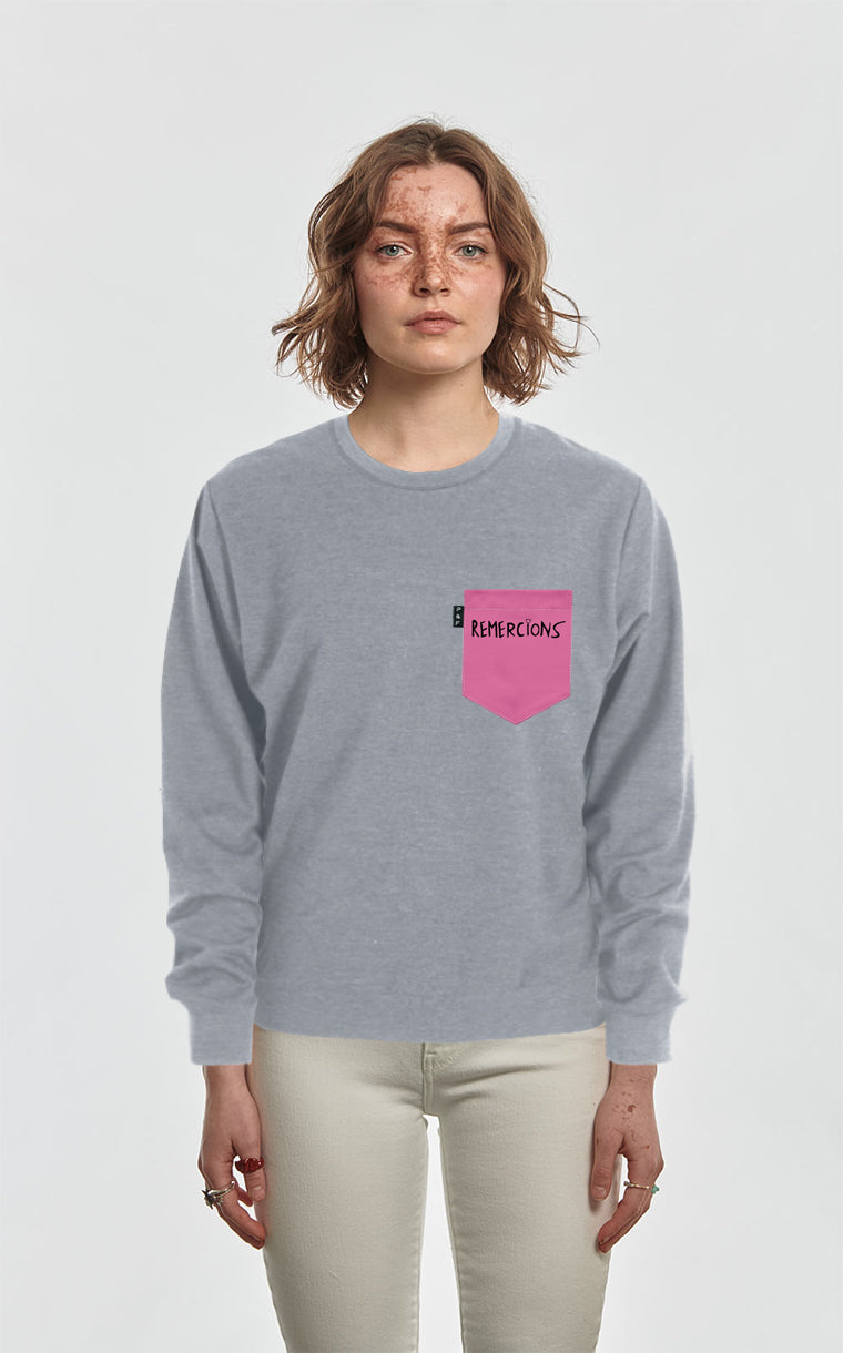 Crewneck Qc à poche Mishel Kekourge Remercions