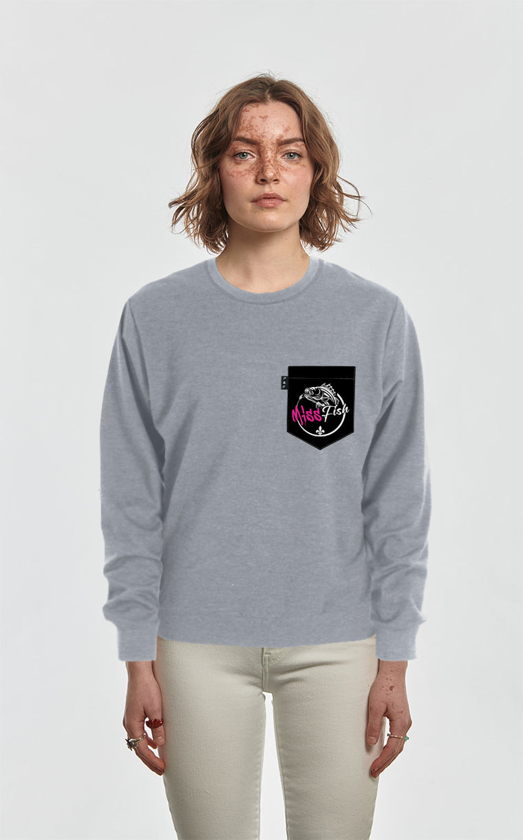 Crewneck Qc à poche Miss Fish