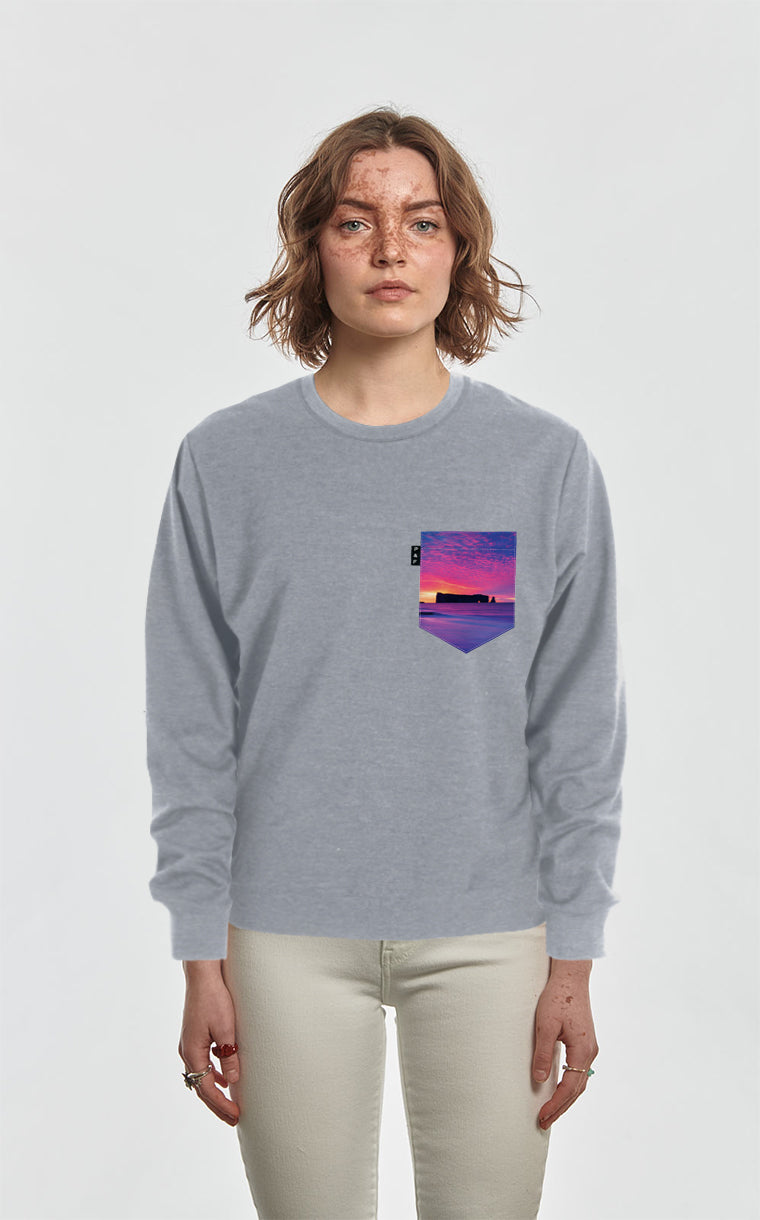 Crewneck Qc à poche Pierre Trouée