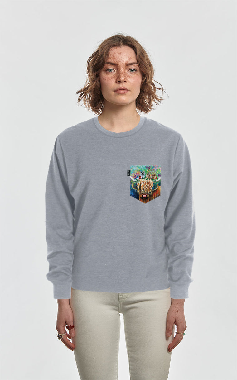 Crewneck Qc à poche Pis au carré