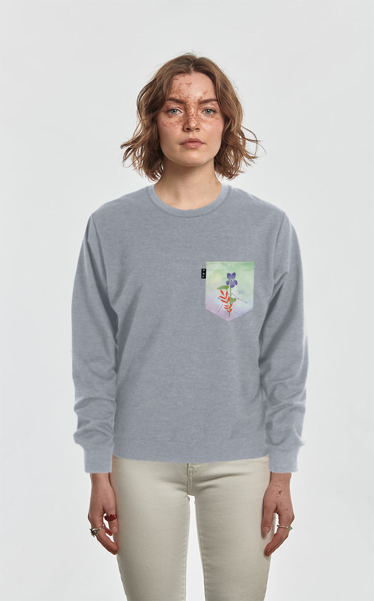 Crewneck Qc à poche Recto-Verseau