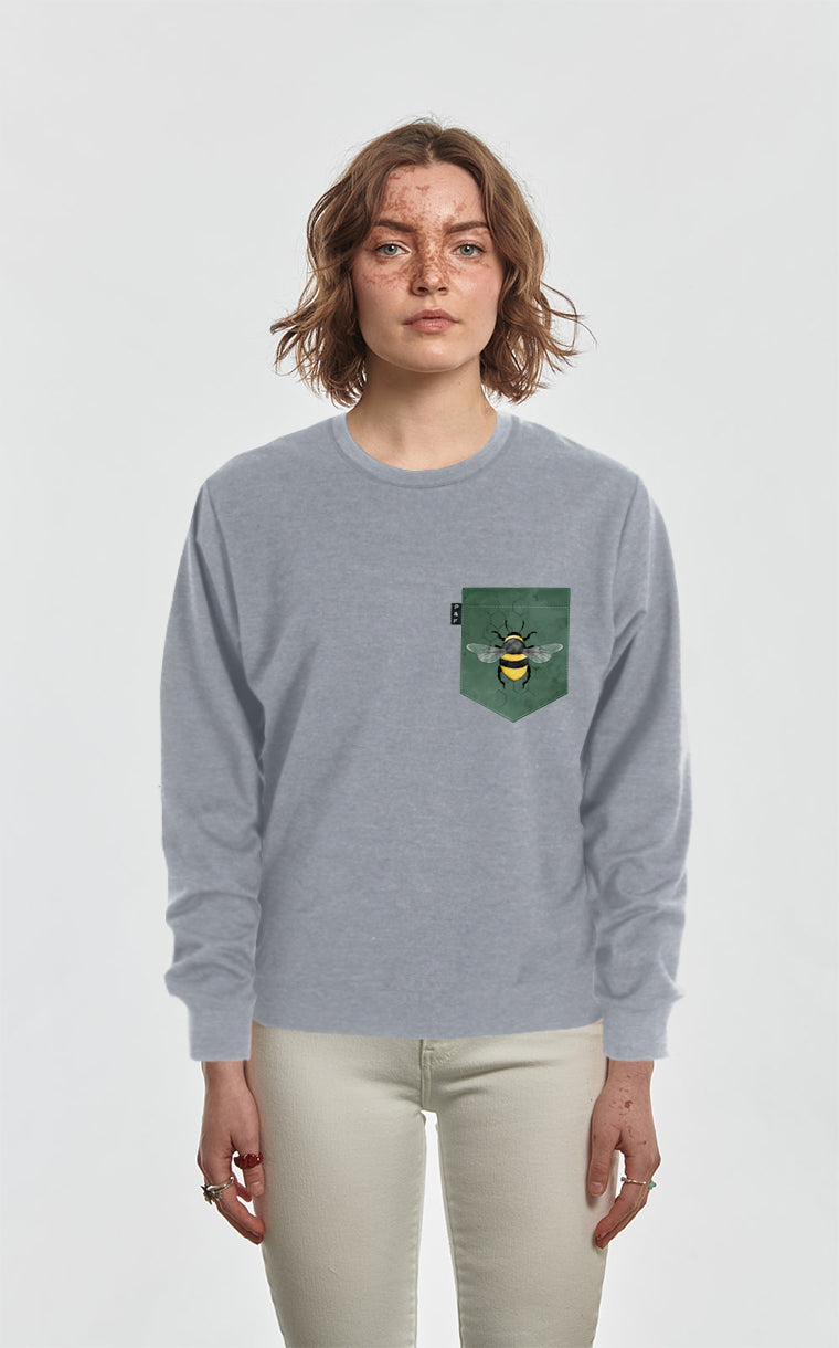 Crewneck Qc à poche To bee or not to bee