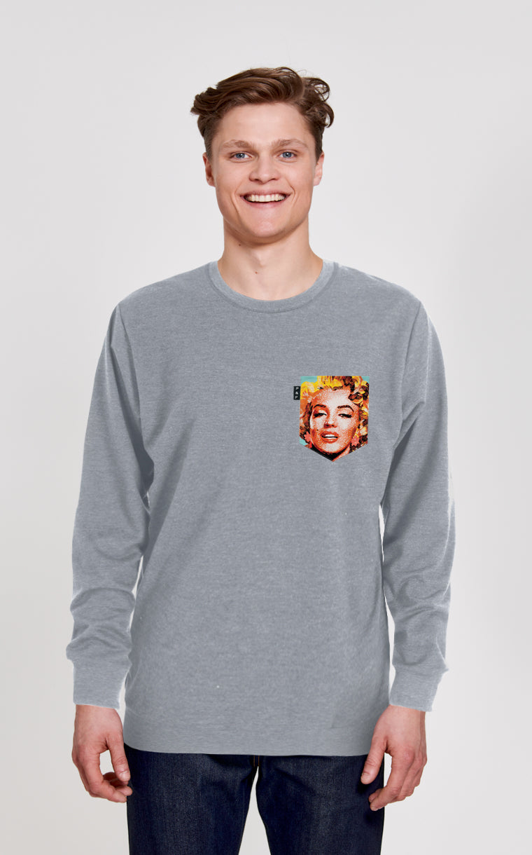 Qc Crewneck with pocket Everyone loves Marilyn