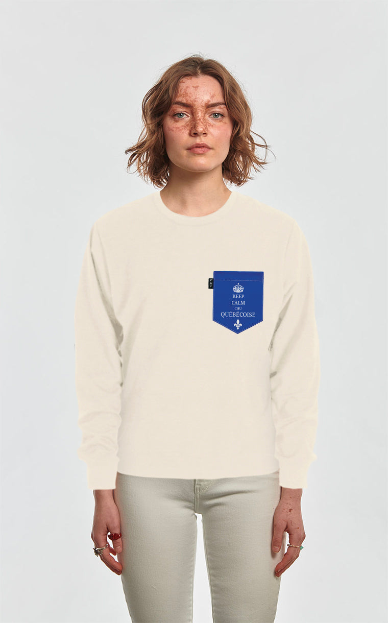 Crewneck Qc à poche Chu Québécoise