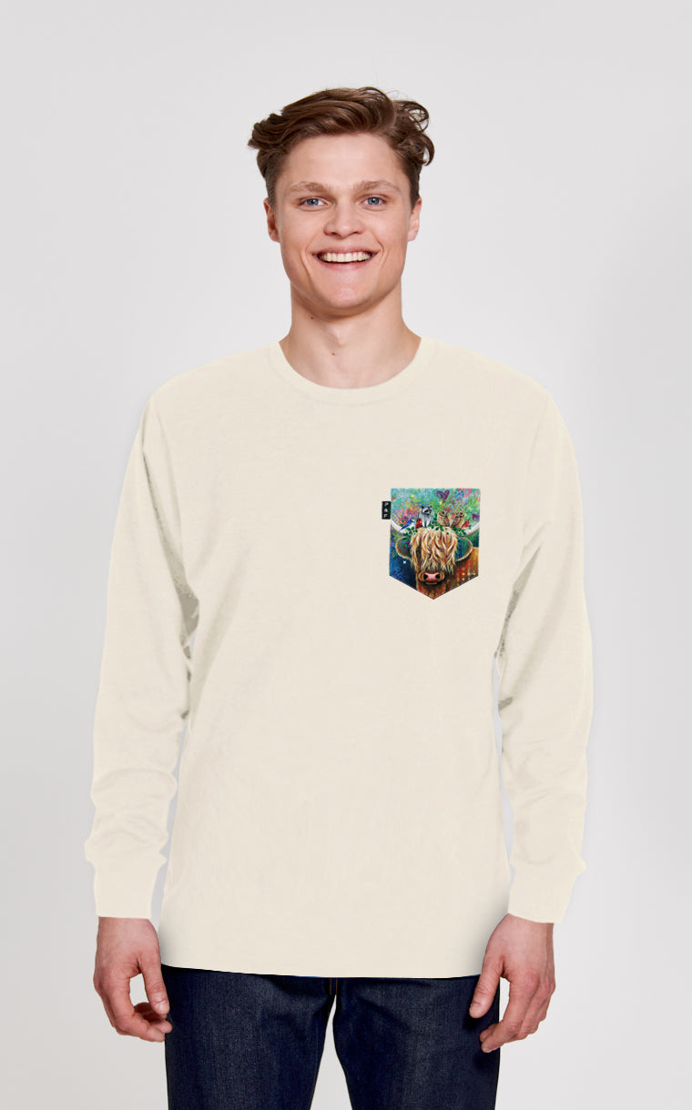 Crewneck Qc à poche Pis au carré