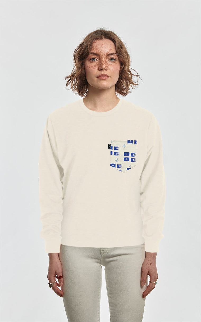 Crewneck Qc à poche Vive le Québec