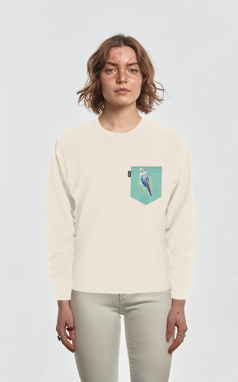 Crewneck Qc à poche Belle Perruche