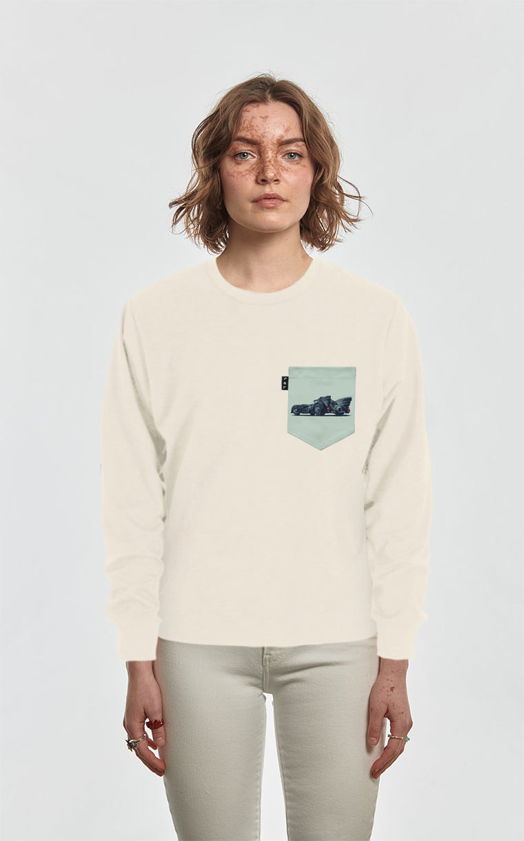 Crewneck Qc à poche Chauffe-souris