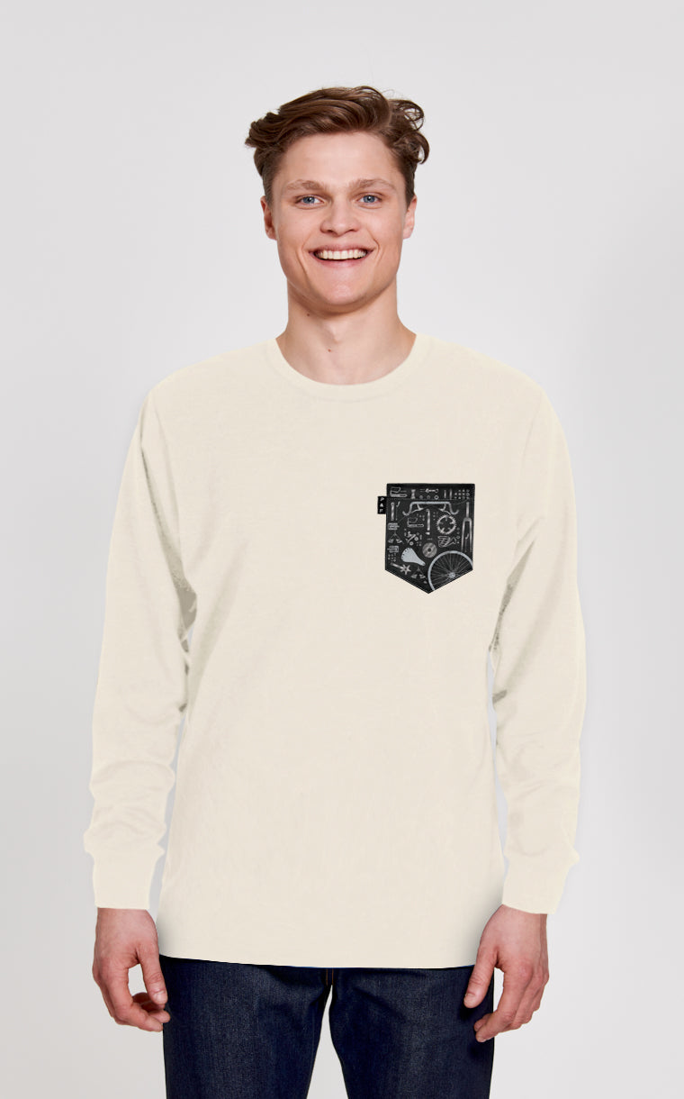 David Bécane Qc Pocket Crewneck