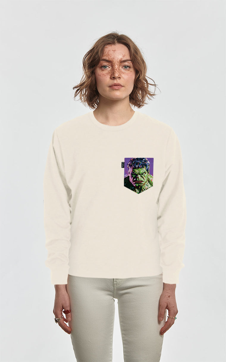 Crewneck Qc à poche Fâché Vert