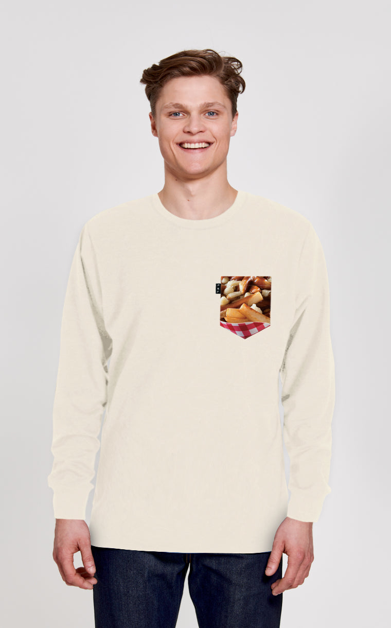 Crewneck Qc with pocket Fries gratin sauce