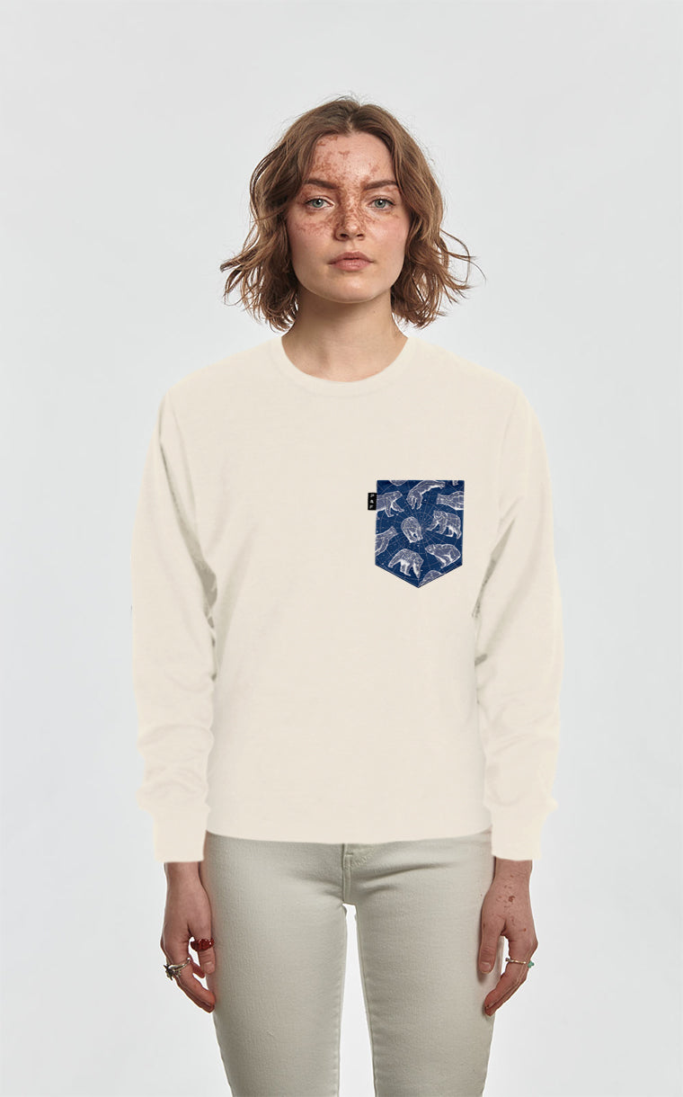 Crewneck Qc à poche Lézourses Polaires