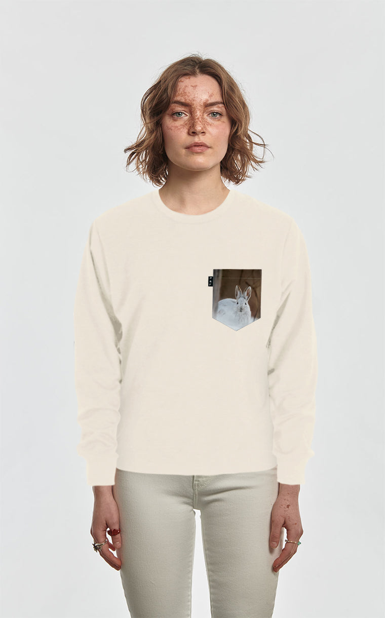 Crewneck Qc à poche Lièvre Gercé