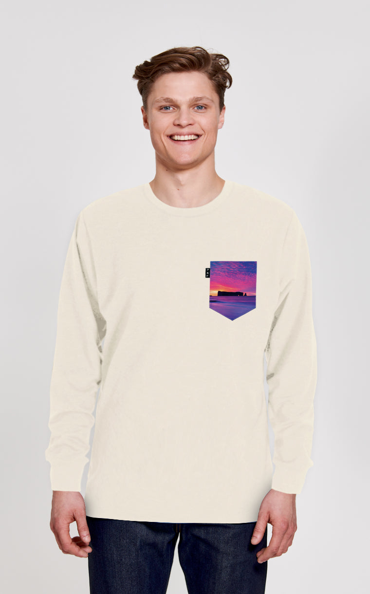 Crewneck Qc à poche Pierre Trouée