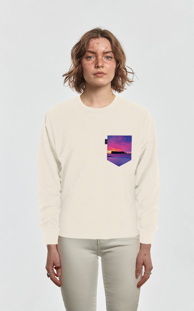 Crewneck Qc à poche Pierre Trouée