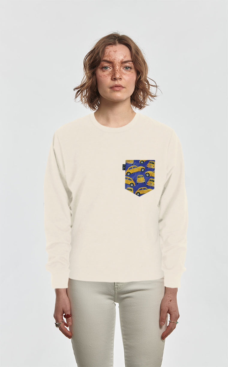 Crewneck Qc with pocket Pout pout pout