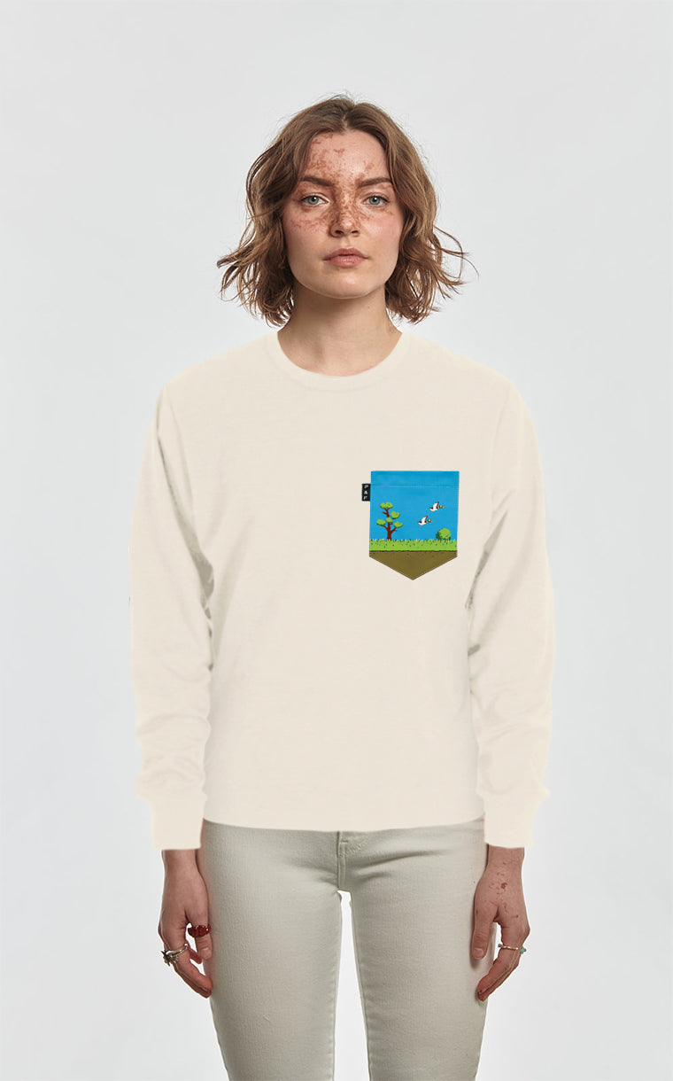 Crewneck Qc à poche Tire la chasse