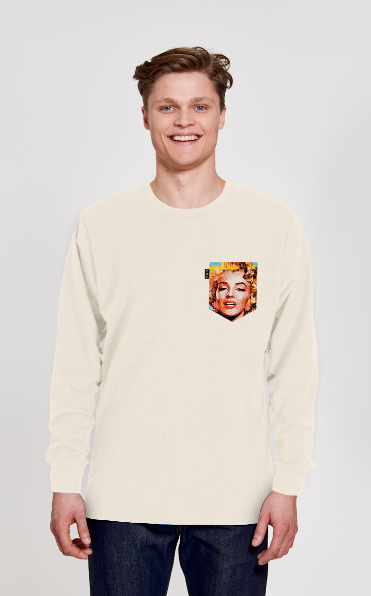 Qc Crewneck with pocket Everyone loves Marilyn