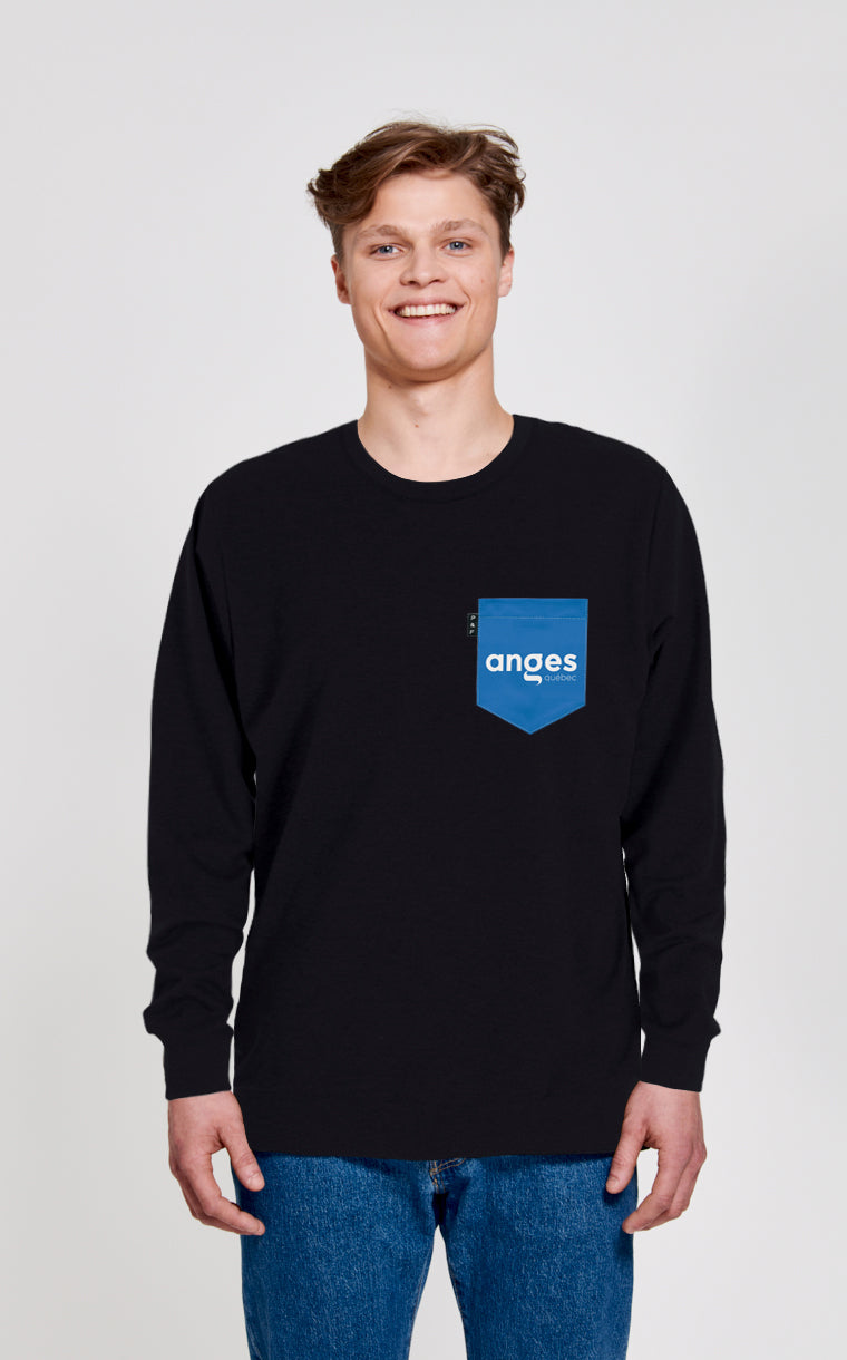 Crewneck Qc à poche Anges Québec