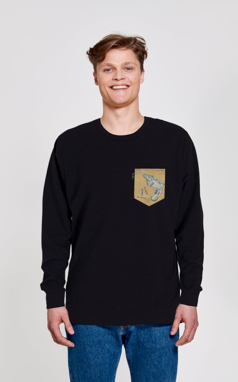 Crewneck Qc à poche Avec une drill