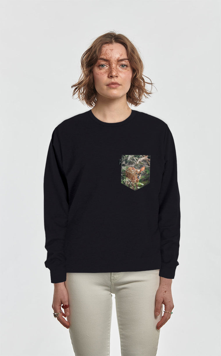 Crewneck Qc à poche Bambi