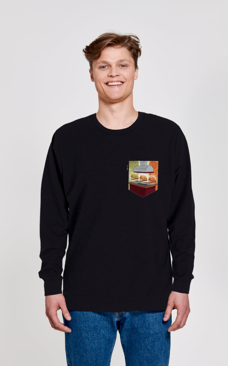 Crewneck Qc with Bread Bar pocket