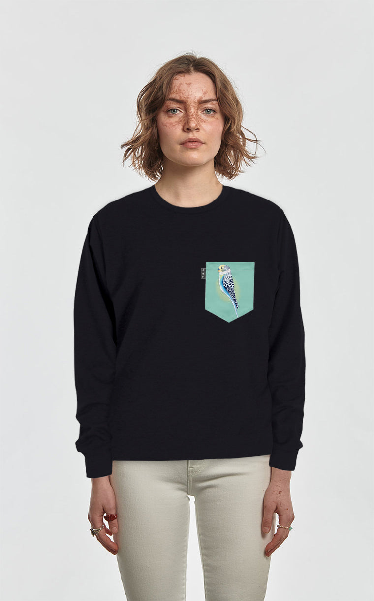 Crewneck Qc à poche Belle Perruche