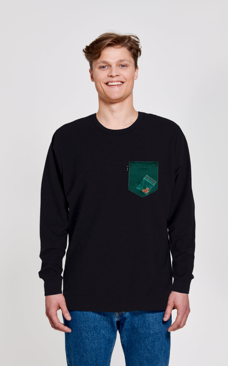 Crewneck Qc à poche Bon cup bad cup