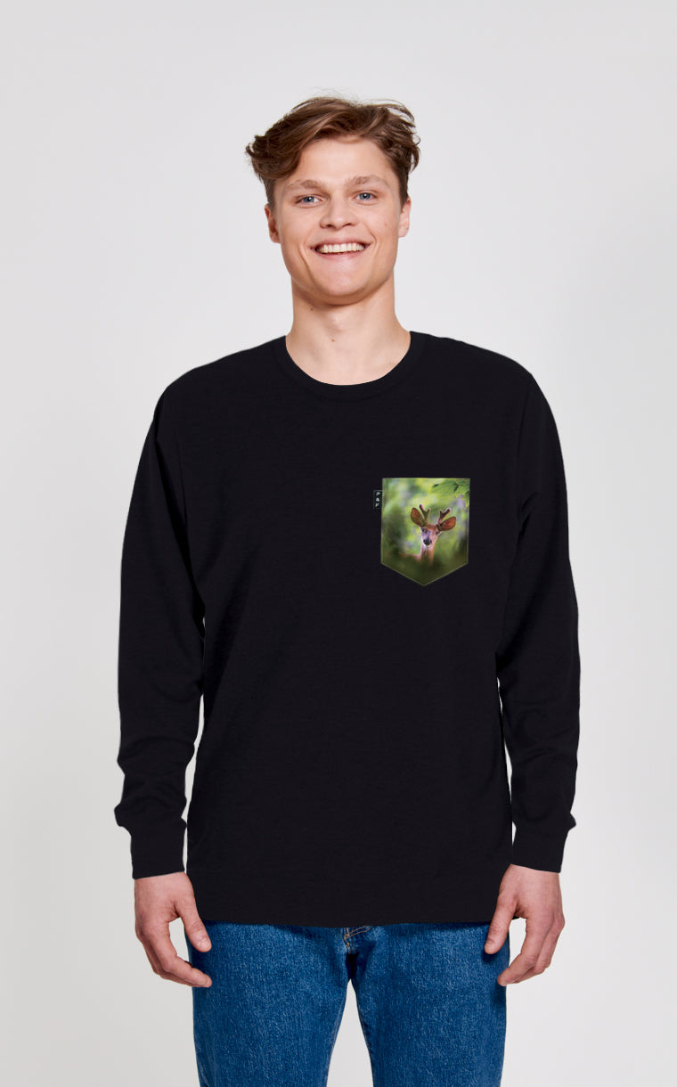 Crewneck Qc à poche Cerf pathetik