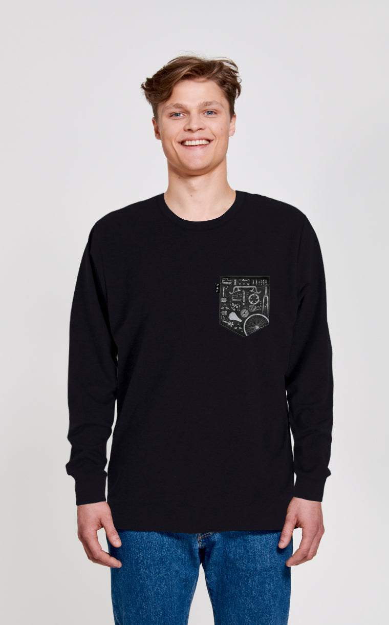 David Bécane Qc Pocket Crewneck